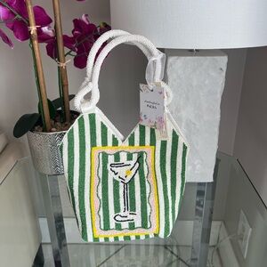 NWT Martini Made in India Beaded Bag